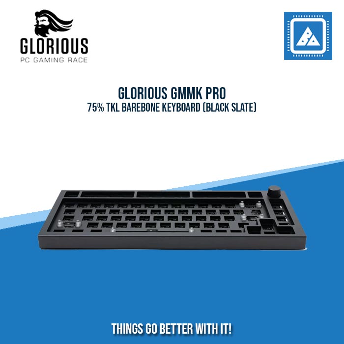 GLORIOUS GMMK PRO 75% TKL BAREBONE KEYBOARD (BLACK SLATE) GLORIOUS GMMK PRO 75% TKL BAREBONE KEYBOARD (BLACK SLATE)